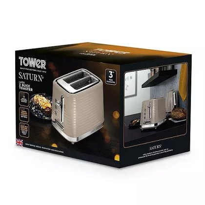 Tower Saturn Latte 2 Slice Toaster