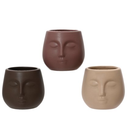 Kaemingk Porcelain Face Planter Kaemingk Porcelain Face Planter