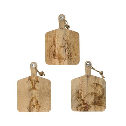 Kaemingk Etched Sealife Mango Chopping Board Kaemingk Etched Sealife Mango Chopping Board