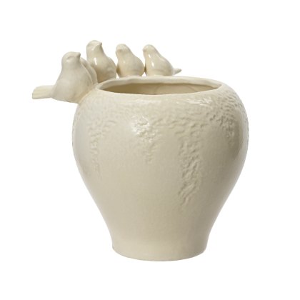 Kaemingk Stoneware Vase with Birds