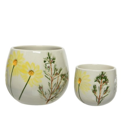 Kaemingk Embossed Set of 2 Planters