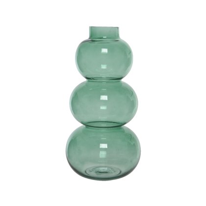 Kaemingk Triple Round Green Vase