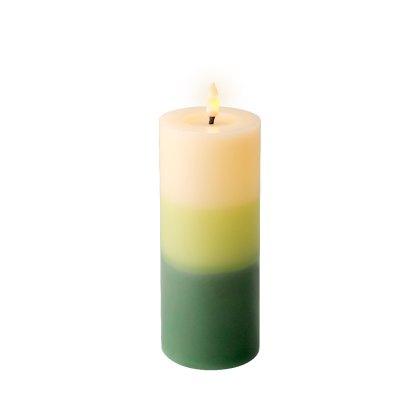 Kaemingk LED Green 3 Shade Candle