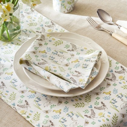 Sophie Allport Spring Chicken Pack of 4 Napkins