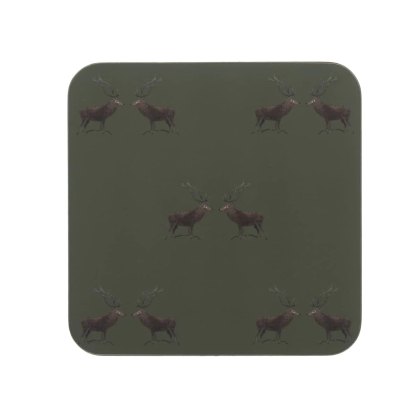 Sophie Allport Highland Stag Set of 4 Coasters Sophie Allport Highland Stag Set of 4 Coasters