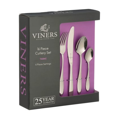 Viners Tabac 16 Piece Cutlery Set