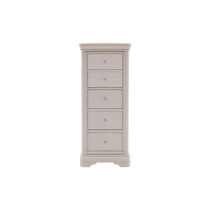 Mabel Taupe 5 Drawer Tall Chest Mabel Taupe 5 Drawer Tall Chest