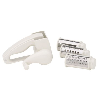 Kitchencraft Plastic Rotary Grater Mill With Three Blades