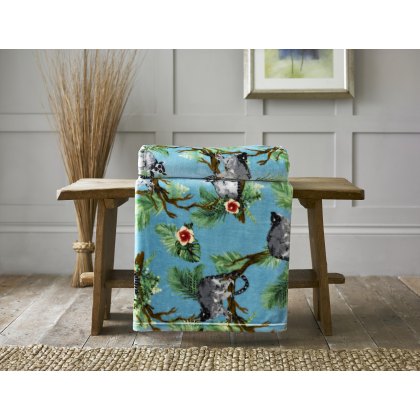 Deyongs Printed Flannel Fleece Throw Madagascar