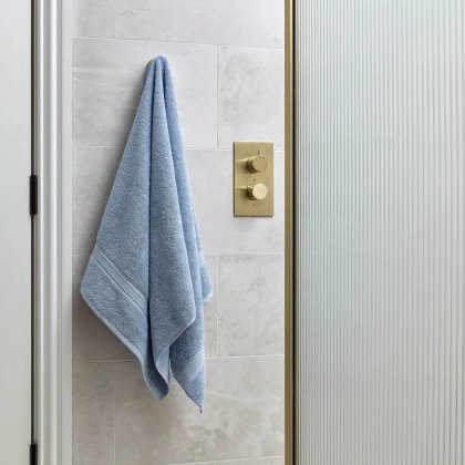 Christy Serene Faded Denim Towels