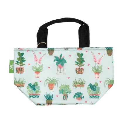 Eco Chic Lightweight House Plant Insulated Foldable Lunch Bag Eco Chic Lightweight House Plant Insulated Foldable Lunch Bag