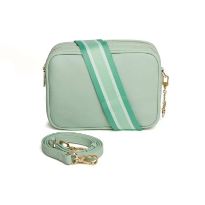 Alice Wheeler Pastel Mint Soho Camera Cross Body Bag