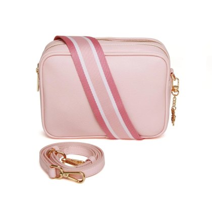 Alice Wheeler Pastel Pink Soho Camera Cross Body Bag