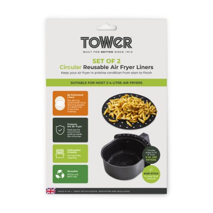 Tower 2 Pack 2-4L Air Fryer Liners