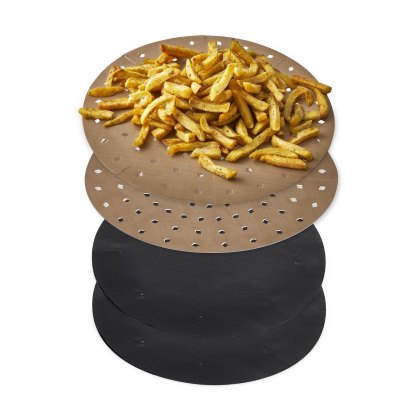 Tower 4 Pack 5-7L Brown Parchment Air Fryer Liners Tower 4 Pack 5-7L Brown Parchment Air Fryer Liners