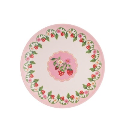 Cath Kidston Strawberry 4pk Melamine Picnic Side Plates