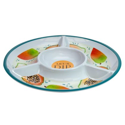 Foxwood Home Papaya Bliss Round Dip Dish