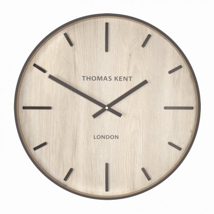 Thomas Kent Woodstock 20" White Oak Wall Clock