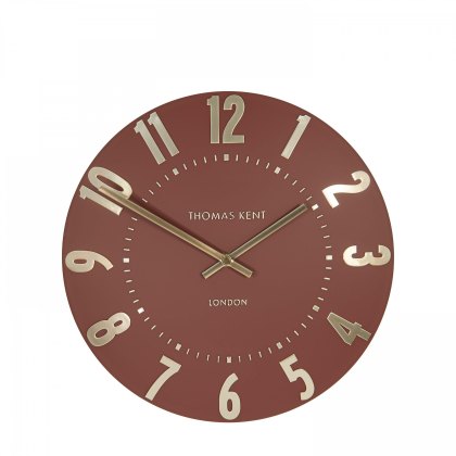 Thomas Kent Arabic 12" Auburn Wall Clock