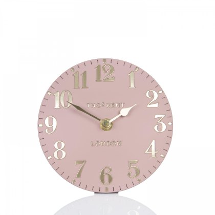 Thomas Kent Mulberry 6" Blush Pink Mantel Clock
