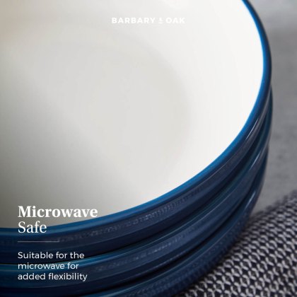 Barbary & Oak Blue Foundry Set of 4 Pasta Bowls