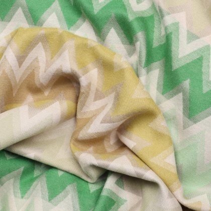 Zelly Green Zig Zag Scarf