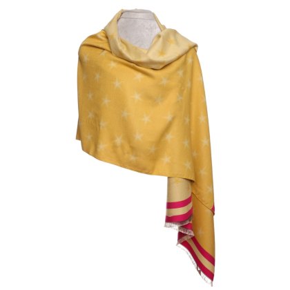 Zelly Mustard Stars & Stars Scarf