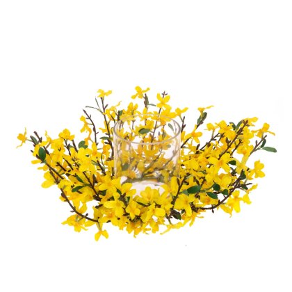 Floralsilk Forsythia Candle Holder Floralsilk Forsythia Candle Holder