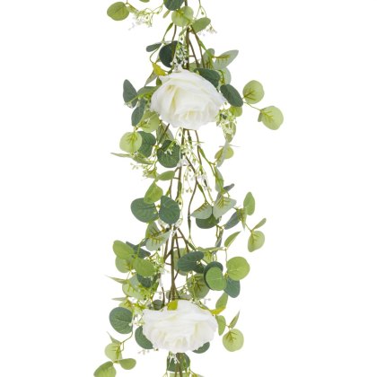 Floralsilk Rose & Eucalyptus Garland Floralsilk Rose & Eucalyptus Garland