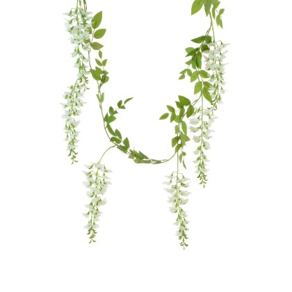 Floralsilk White Wisteria Garland Floralsilk White Wisteria Garland