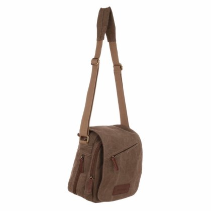 Highbury Canvas Brown Crossbody Bag