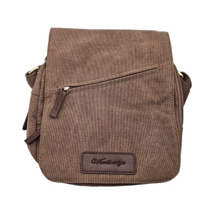 Highbury Canvas Brown Crossbody Bag