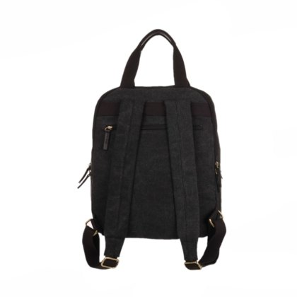 Woodbridge Black Canvas Backpack