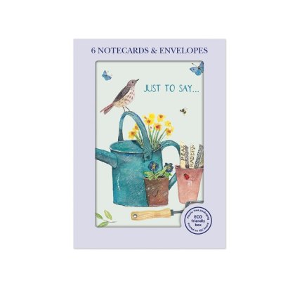 Otter House Water Can & Bird Pack of 6 Mini Notecards Otter House Water Can & Bird Pack of 6 Mini Notecards