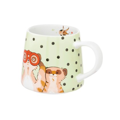 Cath Kidston Meerkats Green Billie Mug