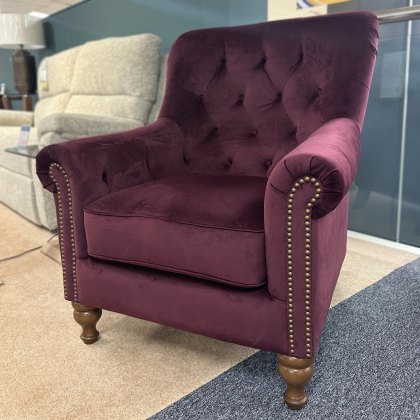 Alexander & James Sofia Chair in Plush Brinjal Alexander & James Sofia Chair in Plush Brinjal