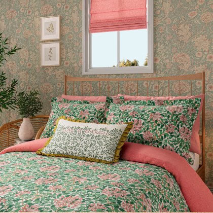 Morris & Co Honeysuckle Evergreen Duvet Set