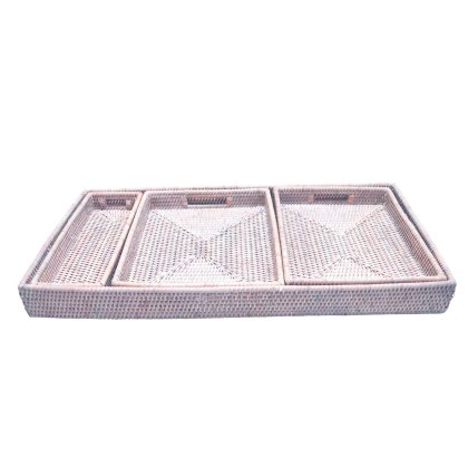 Lows Artisan Weave set of 4 Trays Lows Artisan Weave set of 4 Trays