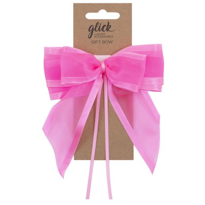 Glick Neon Pink Designer Bows
