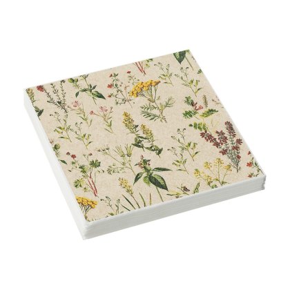 Stow Green Herb Meadow 3 Ply Recycled Paper Napkins Stow Green Herb Meadow 3 Ply Recycled Paper Napkins