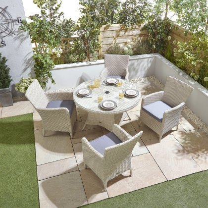 Portland 4 Seater Round Set