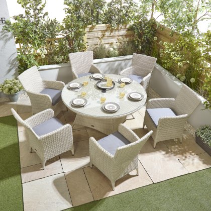 Portland 6 Seater Round Set