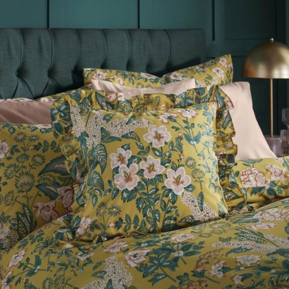 Amanda Holden Cotswold Floral Ochre Cushion