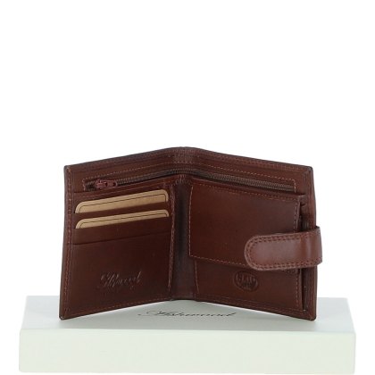 Fonz Leather Mens Classic 3 Card and ID Billfold Wallet Tan