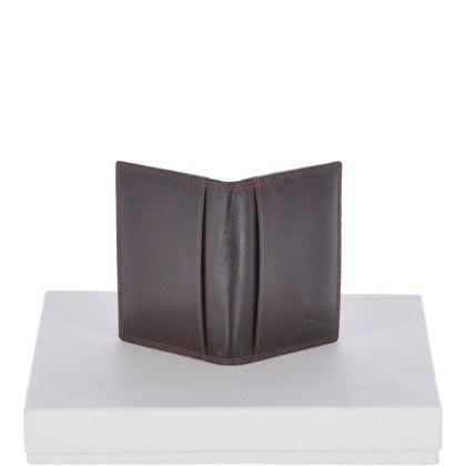 Fonz Leather Mens Tanned 8 Card holder Wallet Brown