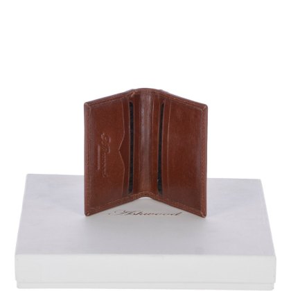 Fonz Leather Mens Tanned 8 Card holder Wallet Tan