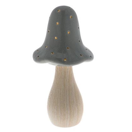 Shudehill Mushroom Glow Lamp Grey