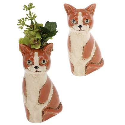 Shudehill Village Pottery Top Cat Ginger Tom Vase
