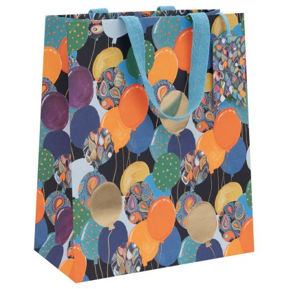 Glick Paisley Blue Balloons Gift Bags