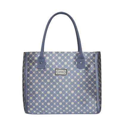 Earth Squared Tote Bag Blue & Stone Earth Squared Tote Bag Blue & Stone